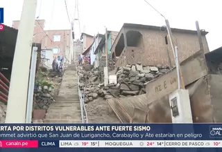 Ingemmet identifica zonas críticas ante sismos en Lima y Callao