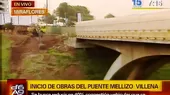 Inician construcción de puente mellizo en Miraflores - Noticias de mellizos