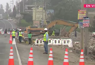 Inician operaciones para instalar puente provisional en Chancay