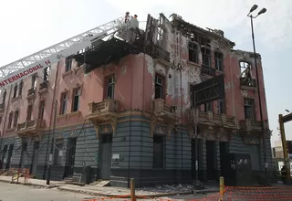 Inician trabajos en casona de Plaza Dos de Mayo ante peligro de derrumbe