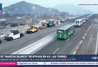 Marcha blanca del bypass Las Torres inició con habilitación parcial del tránsito vehicular