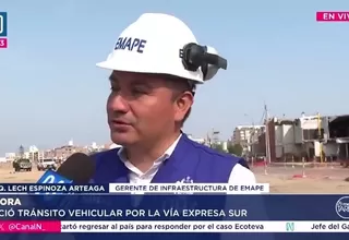 Inició el tránsito vehicular por la Vía Expresa Sur