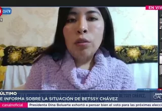 INPE: Betssy Chávez se negó a salir para diligencia judicial