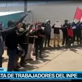 Puno: Protesta de trabajadores del INPE se registró en exteriores del penal