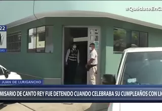 Inspectoría realiza diligencias en caso de comisario detenido por celebrar cumpleaños