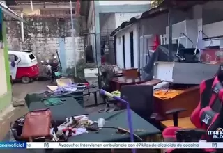 Intensas lluvias inundan sede de la Policía en Chanchamayo y dañan equipos y documentos