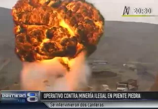 Intervinieron dos canteras en operativo contra la minería ilegal