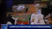 Allanaron taller donde se elaboraba medicamentos y cremas “bamba”  - Noticias de jicamarca