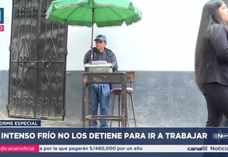 Ni el frío los detiene: trabajadores informales enfrentan el duro invierno limeño