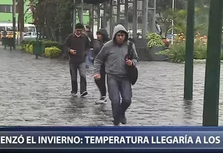 Invierno en Lima: temperatura descenderá hasta los 12 grados, según Senamhi