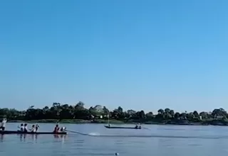 [VIDEO] Iquitos: Pobladores de comunidades nativas bloquean el río Marañón