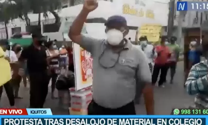 Iquitos: Protestan por construcción inconclusa de colegio | Canal N