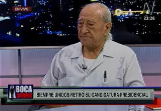 Isaac Humala: “Retiro de mi candidatura realmente me sorprendió”