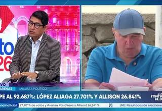 Iván Arenas: “Esto todavía no termina” ante estrecha diferencia en elección de Lima