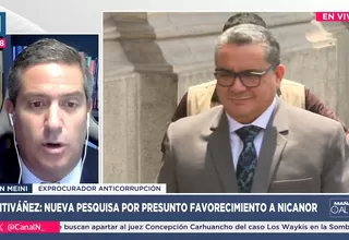 Iván Meini: Allanamiento a Nicanor fue excepcional pero válido