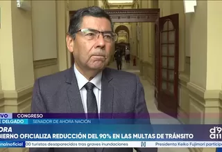 Jaime Delgado cuestiona reducción del 90 % en multas de tránsito y respalda interpelaciones a ministros