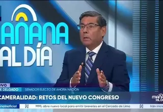Jaime Delgado, senador electo de Ahora Nación, plantea una oposición responsable
