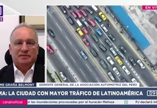 Jaime Graña: El tráfico en Lima no ha sido prioridad del Estado