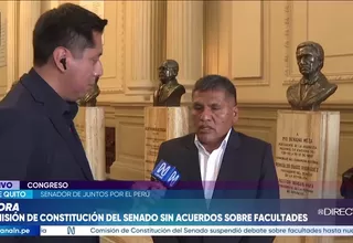 Jaime Quito califica de “negligente” la conducción de Carlos Mesía en la Comisión de Constitución