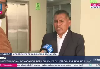 Jaime Quito: La moción de censura contra Jerí es lo más pertinente