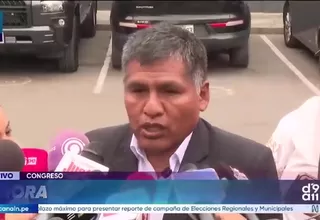 Jaime Quito sobre Francis Paredes: “Un congresista no puede estar en esta situación”
