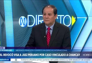 James Rodríguez: Retiro de visa a juez peruano es una decisión política de Estados Unidos