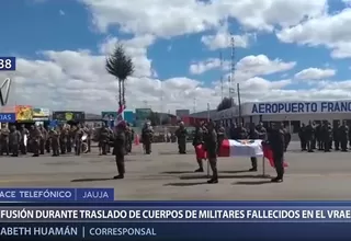 Jauja: confusión en traslado de cuerpos de militares fallecidos en el Vraem