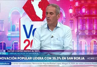 Javier Díez anuncia más serenos y 1,500 cámaras inteligentes para San Borja