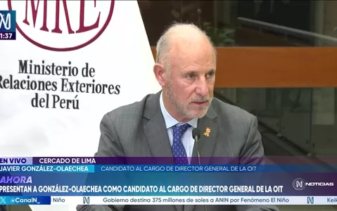 Javier González-Olaechea presenta candidatura para dirigir la OIT y destaca respaldo del Perú