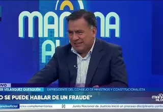 Javier Velásquez Quesquén: “No hay sustento jurídico para elecciones complementarias”