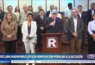 JEE declara inadmisible lista de Renovación Popular a Lima