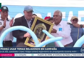 JEE ordena a López Aliaga no usar temas religiosos en campaña