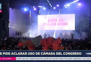 Jurado Electoral Especial pide aclarar uso de cámara del Congreso en mitin de Keiko Fujimori