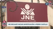 JEE rechazó iniciar investigación contra Pedro Castillo - Noticias de jee