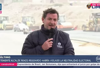 JEE señala que Reggiardo habría infringido neutralidad electoral