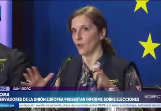 Jefa de la misión de la Unión Europea en Perú sobre caso ONPE: “Se deberán determinar responsabilidades”