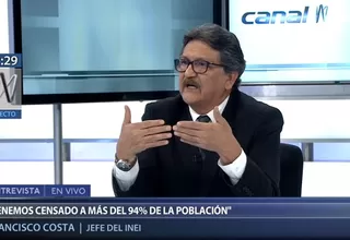 Jefe del INEI: Los resultados del Censo 2017 son de calidad