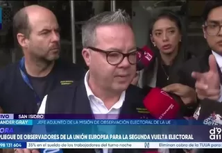Jefe de la Misión Unión Europea destaca mayor transparencia de organismos electorales para la segunda vuelta