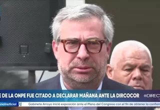 Jefe de la ONPE fue citado a declarar este viernes ante Dircocor