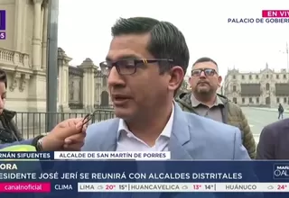 Jerí se reúne con alcaldes distritales pese a no tener gabinete
