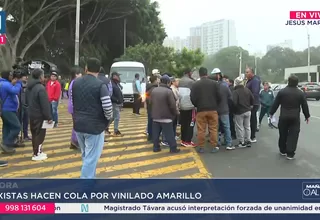 Jesús María: Taxistas abarrotan por vinilado amarillo de la ATU