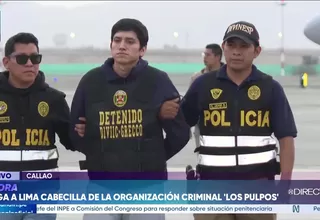 'Jhonsson Pulpo' llegó a Lima para quedar a disposición judicial