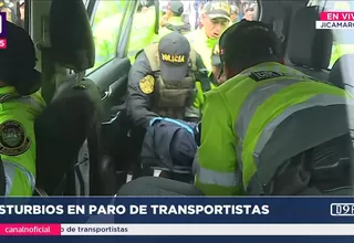 Jicamarca: Detienen a varios manifestantes durante paro