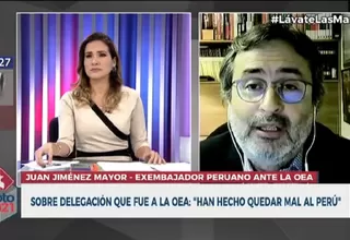 Jiménez Mayor sobre delegación en OEA: "Nos han hecho quedar mal a todos"