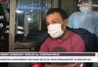 Periodista Jimmy Chinchay fue dado de alta tras vencer al coronavirus