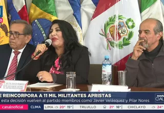 JNE aprueba reincorporación de 11 mil militantes del APRA