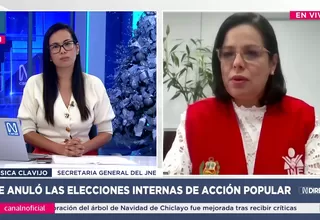 JNE defiende anulación de elecciones internas de Acción Popular
