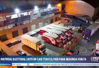 JNE distribuyó material electoral casi en su totalidad