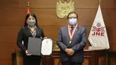 JNE entregó credencial a congresista de Perú Libre Nieves Limachi - Noticias de Gino Dávila Herrera