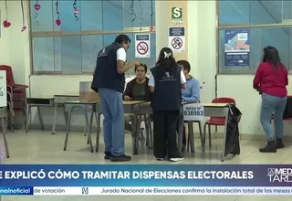 JNE explicó trámite para obtener dispensas electorales